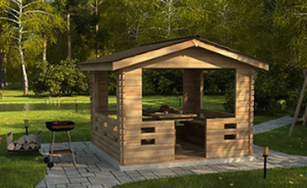 3d визуализация беседки