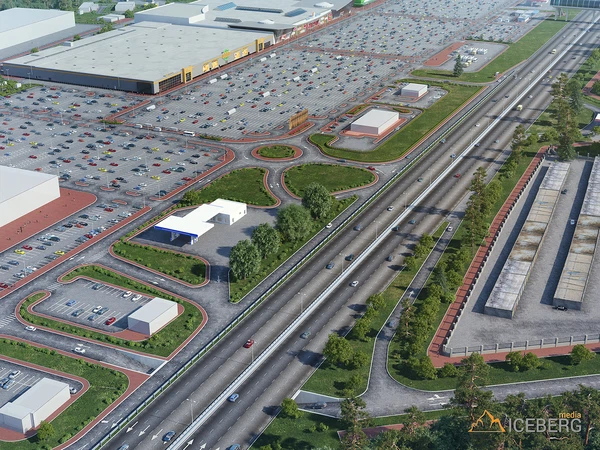 3D визуализация гипермаркета «Глобус»