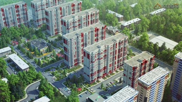 3D визуализация  жилого комплекса