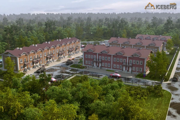 3d визуализация таунхауса