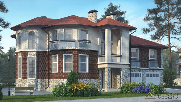 3d визуализация коттеджного поселка "Шервудский Лес"