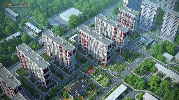 3D визуализация  жилого комплекса