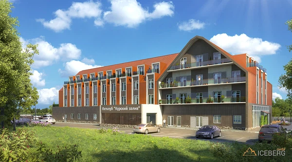 3d визуализация яхт-клуба