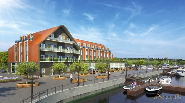 3d визуализация яхт-клуба