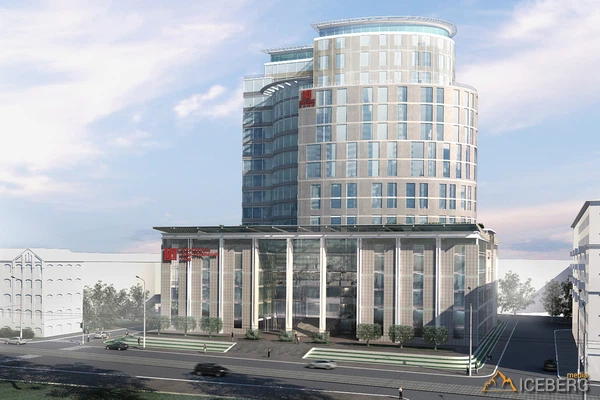 3d визуализация экстерьера здания Московского индустриального Банка