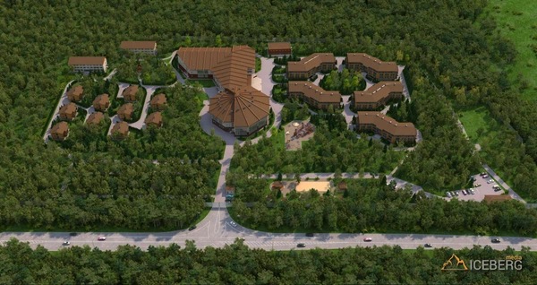 Отель LES Art Resort 3d визуализация