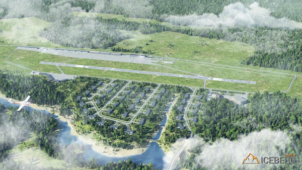 3d визуализация проекта международного аэропорта АОН "Волоколамск".