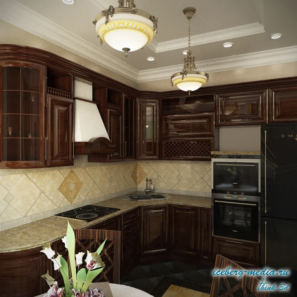 Дизайн проект 3-х комнатной квартиры  в современном стиле с 3д визуализацией