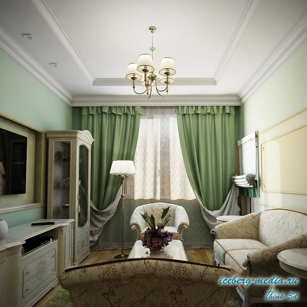 Дизайн проект 3-х комнатной квартиры  в современном стиле с 3д визуализацией