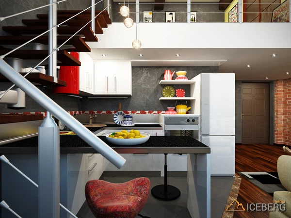 Дизайн проект квартиры в стиле Лофт