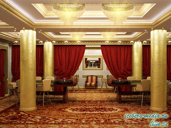 Визуализация интерьера казино