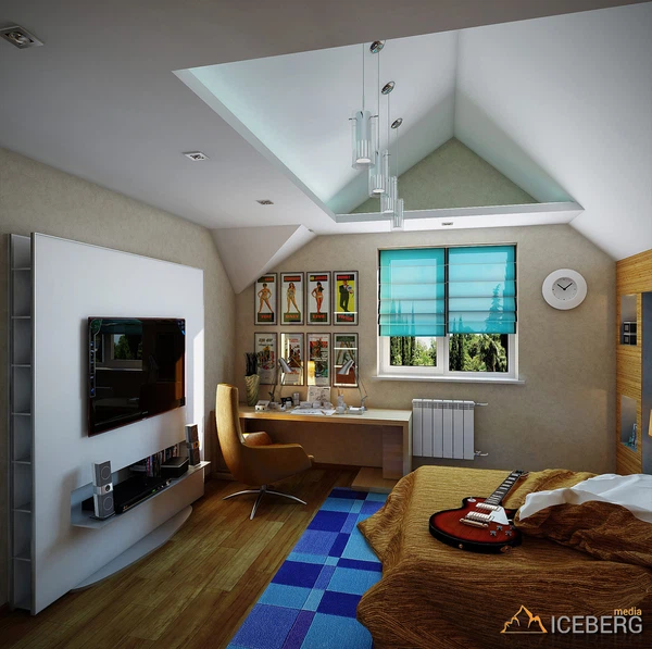 Дизайн проект интерьера коттеджа