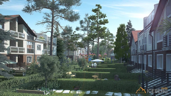 3d визуализация коттеджного поселка "Шервудский Лес"