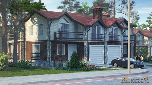 3d визуализация коттеджного поселка "Шервудский Лес"