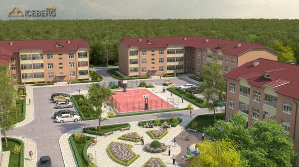 3D визуализация проекта застройки