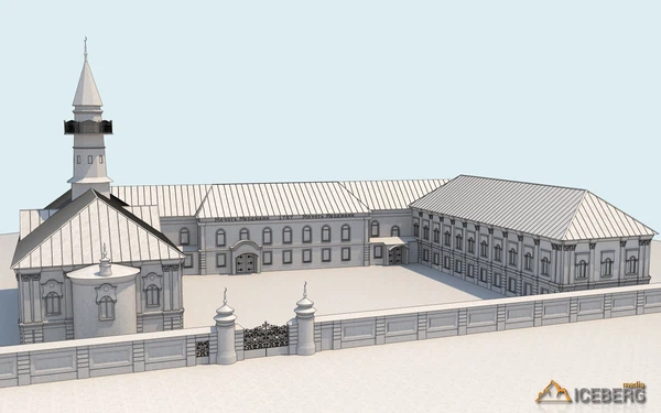 3d моделирование и визуализация экстерьера здания Казанской соборной мечети