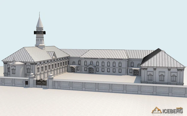 3d моделирование и визуализация экстерьера здания Казанской соборной мечети