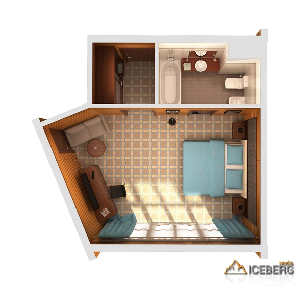 3d визуализация плана отеля