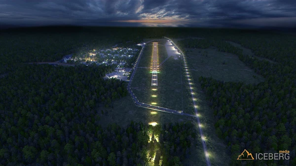 3d визуализация проекта международного аэропорта АОН "Волоколамск".