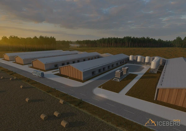 3D моделирование и создание визуализации проекта птицефермы