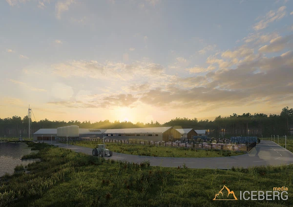 3d визуализация проекта свинофермы