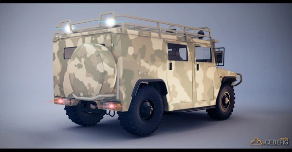 создание дизайн-проекта салона внедорожника Газ-2330 «Тигр»