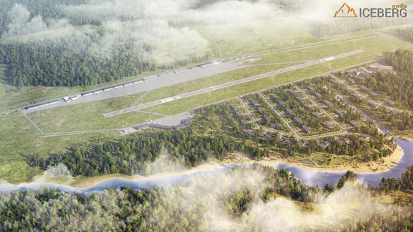 3d визуализация проекта международного аэропорта АОН "Волоколамск".