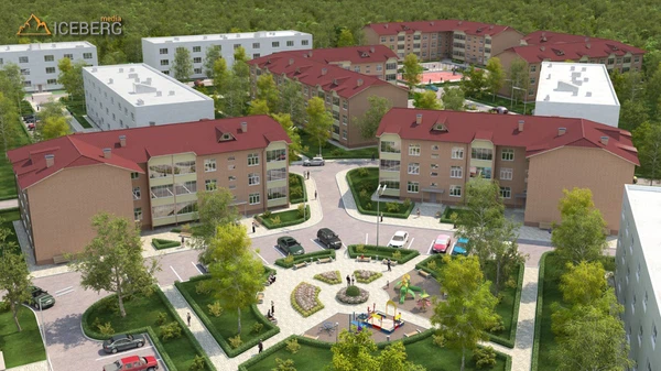 3D визуализация проекта застройки