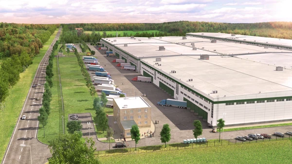 Visualization of the warehouse complex.