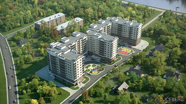 3d визуализация  многоквартирного дома