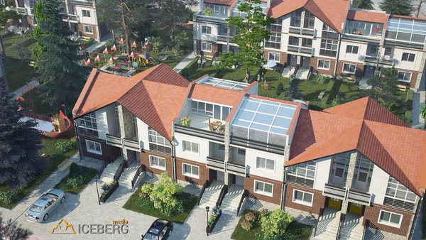 визуализация поселка