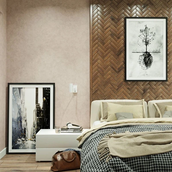 визуализация интерьера спальни